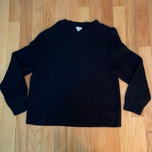 J Crew Black Knit Sweater